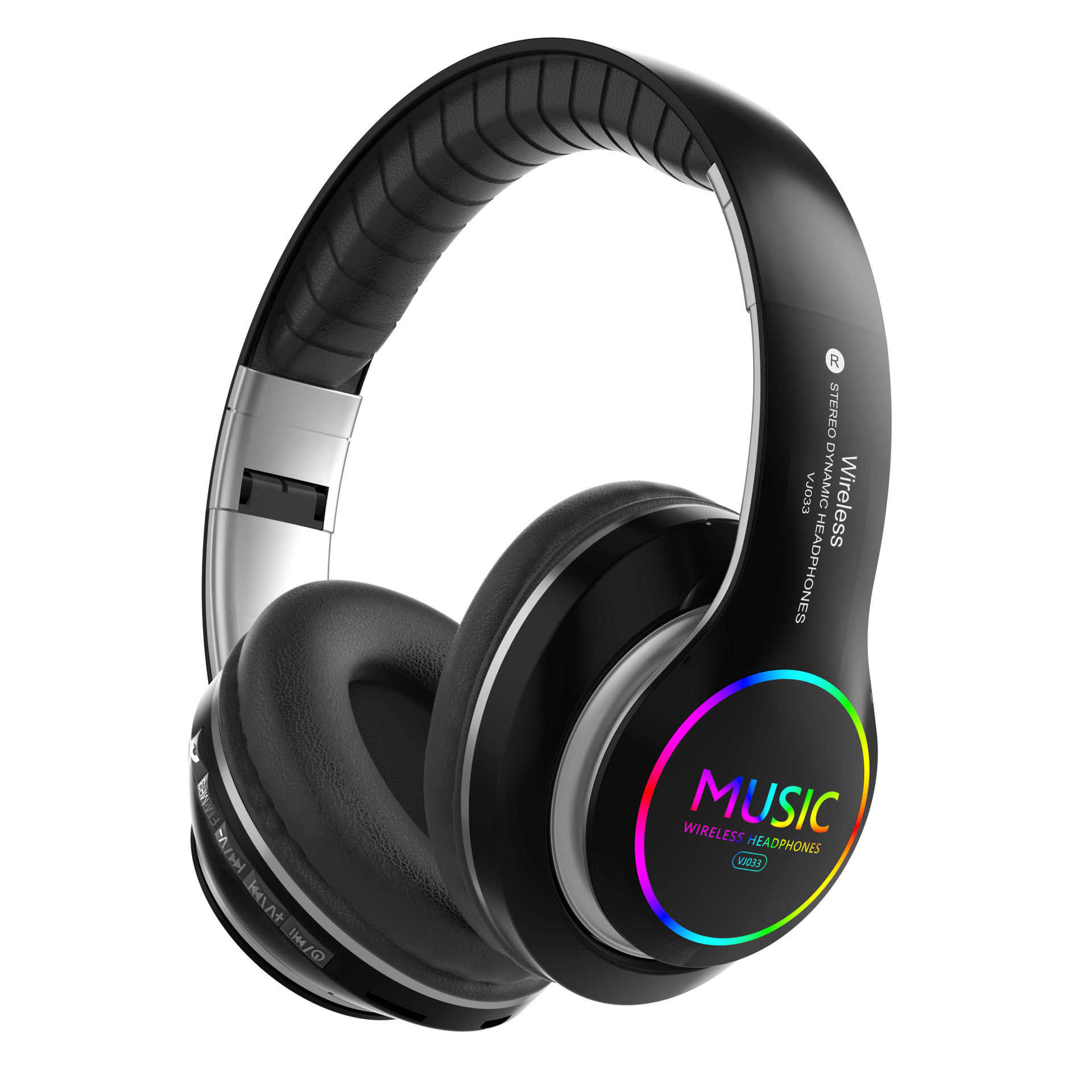 سماعات رأس RGB بتقنية البلوتوث - مراجعة Anc Wireless Over Ear Headphones وسعره