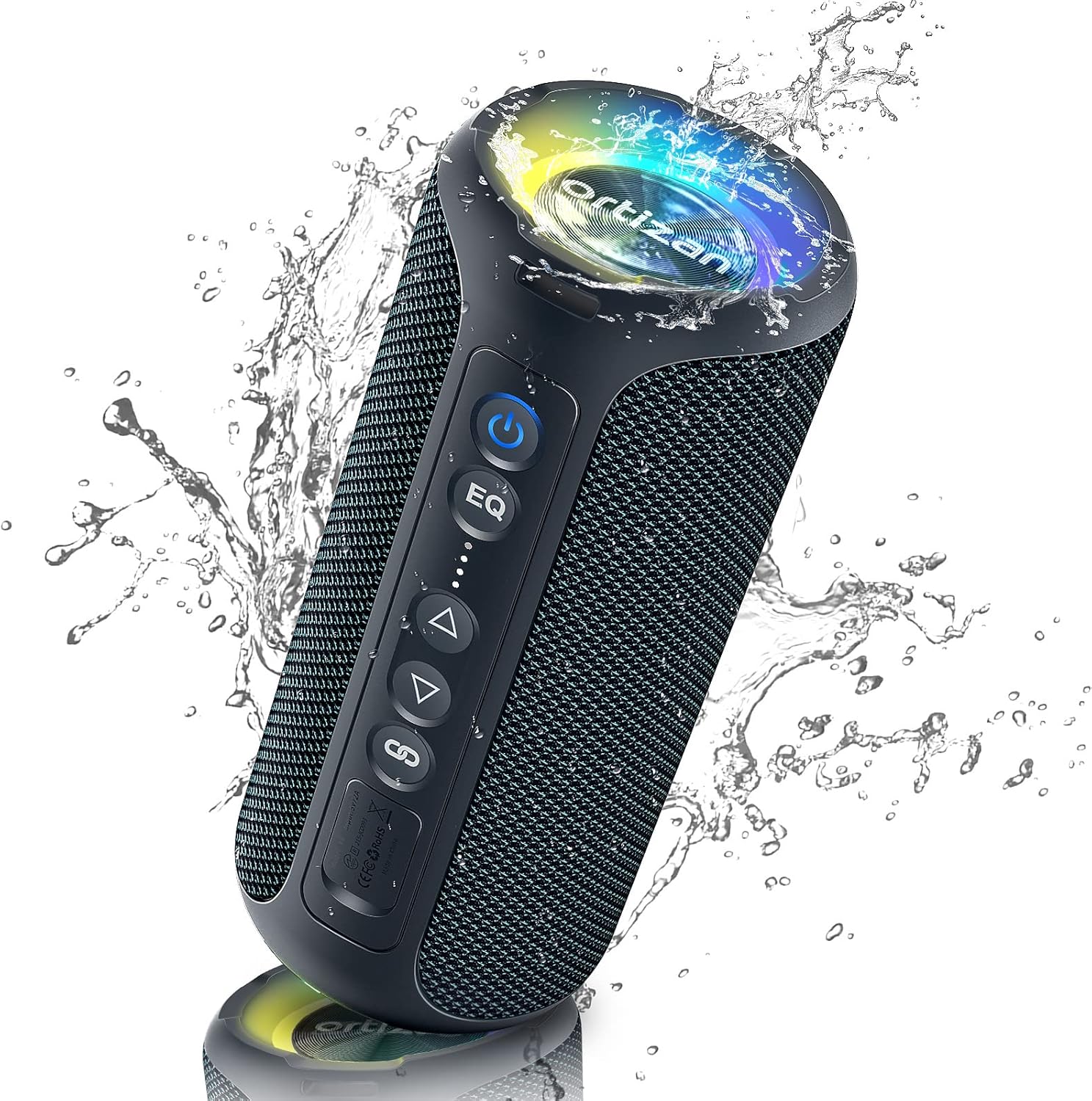 Ortizan مكبرات صوت بخاصية البل - مراجعة Portable Bluetooth Speaker Waterproof Ipx7 وسعره