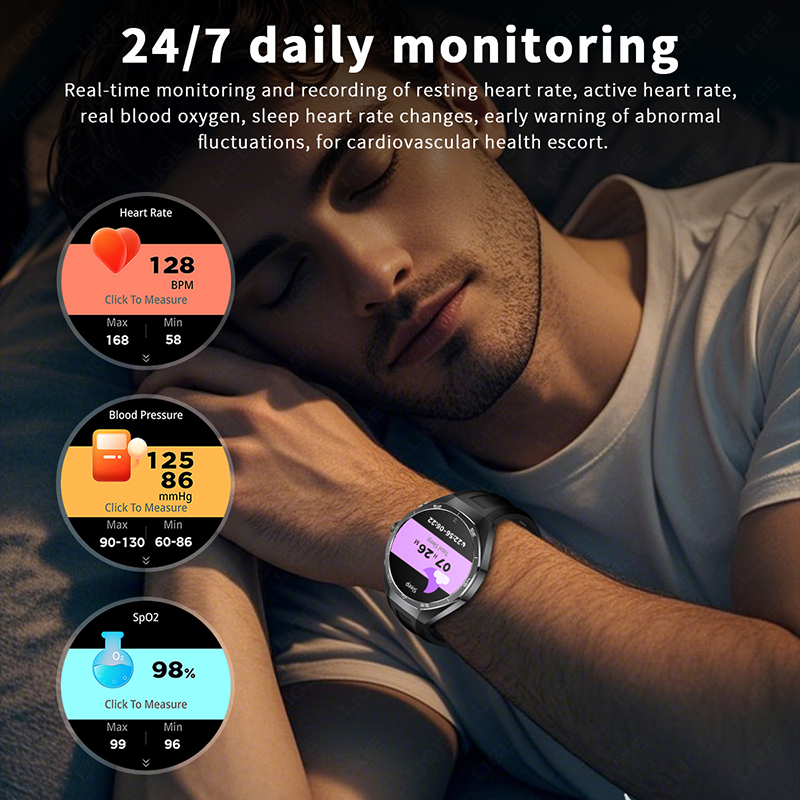 ساعة ذكية من LIGE مع سماعات رأ - مراجعة Tws Earbuds Bluetooth 5.3 وسعره