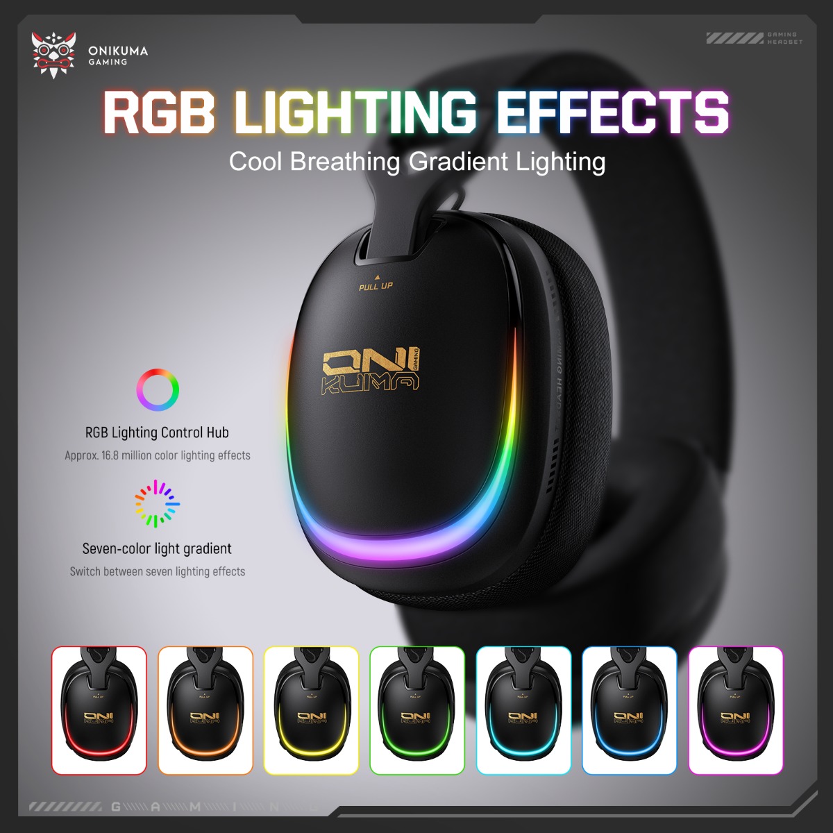 سماعة رأس للألعاب ONIKUMA GT80 - مراجعة Gaming Headset With Mic Rgb وسعره