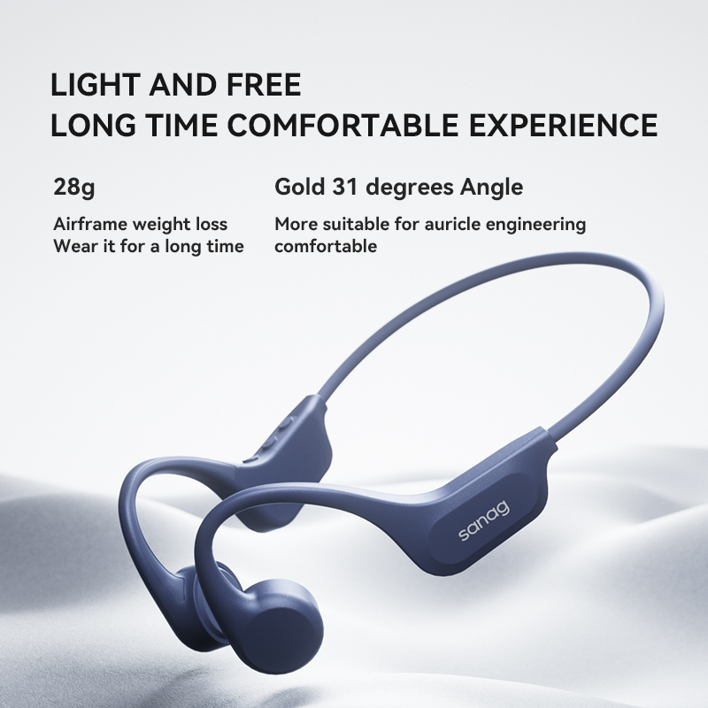 سماعات بلوتوث سناج B60S مقاومة - مراجعة Bone Conduction Running Headphones وسعره