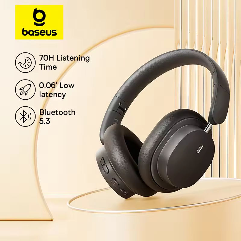 Baseus Bowie D05 سماعة رأس لاس - مراجعة Anc Wireless Over Ear Headphones وسعره