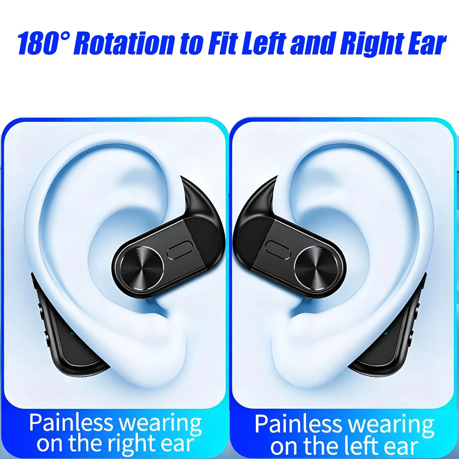 سماعات رأس لاسلكية بتقنية البل - مراجعة Bone Conduction Running Headphones وسعره