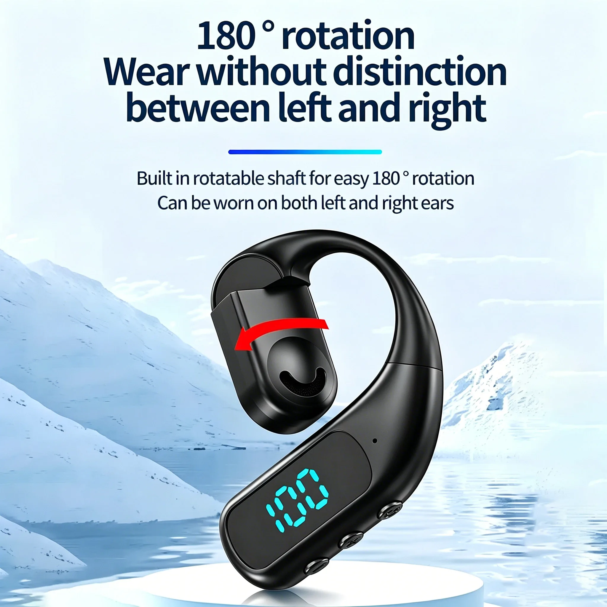 سماعات رأس لاسلكية بتقنية البل - مراجعة Bone Conduction Running Headphones وسعره