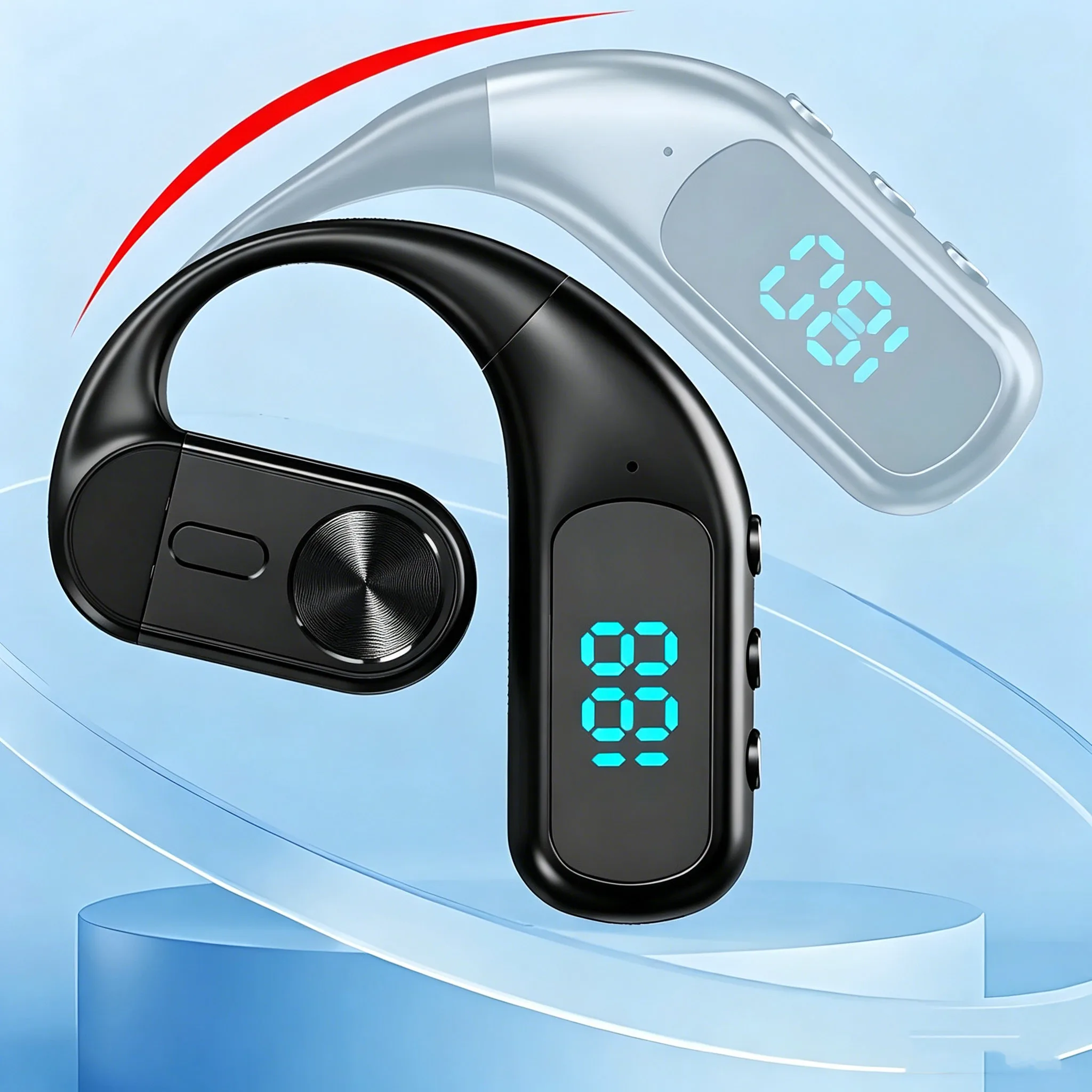 سماعات رأس لاسلكية بتقنية البل - مراجعة Bone Conduction Running Headphones وسعره