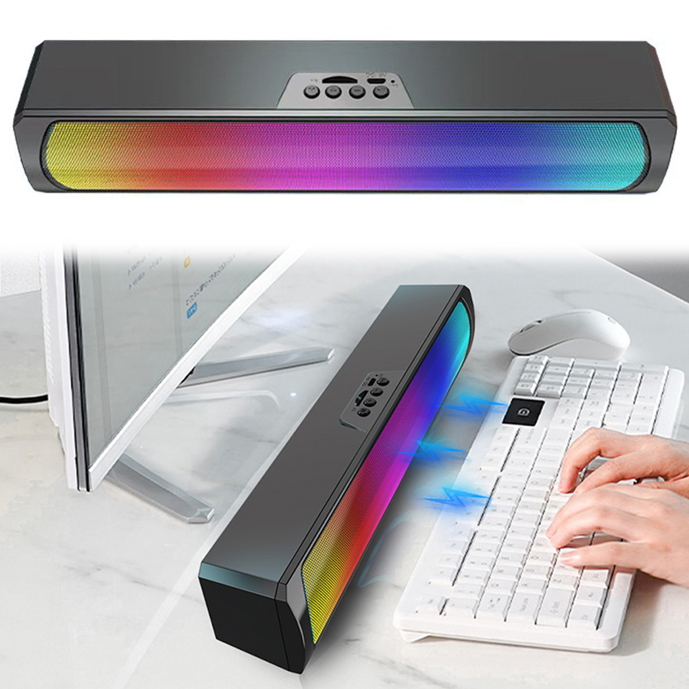مكبرات صوت محمولة للكمبيوتر مع - مراجعة Rgb Computer Soundbar For Pc وسعره